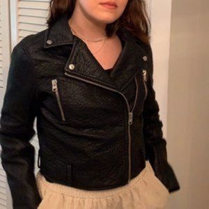 Faux Leather Moto Jacket 😎😎😎
